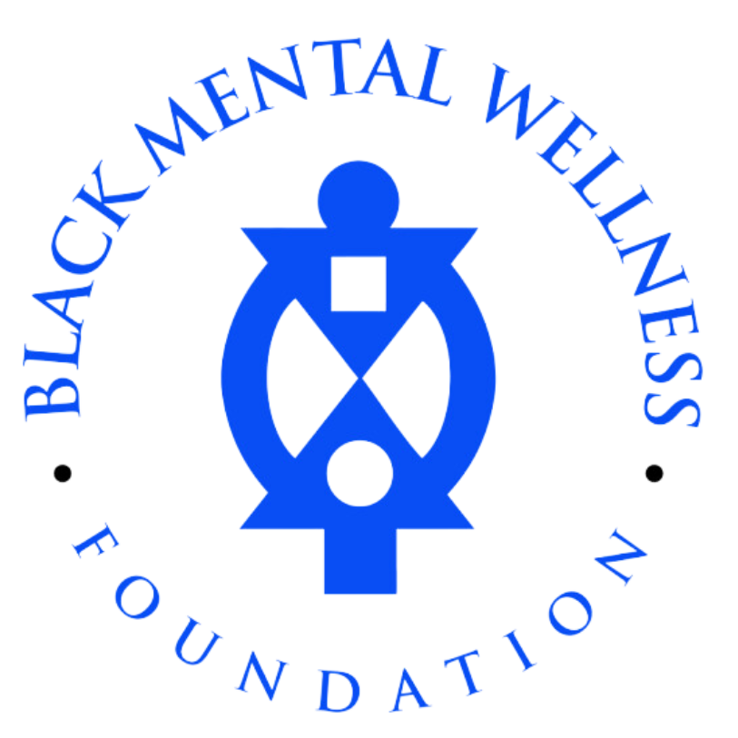 Logo for Black Mental Wellness Foundation, two arrows pointing towards one another with a circle surrounding